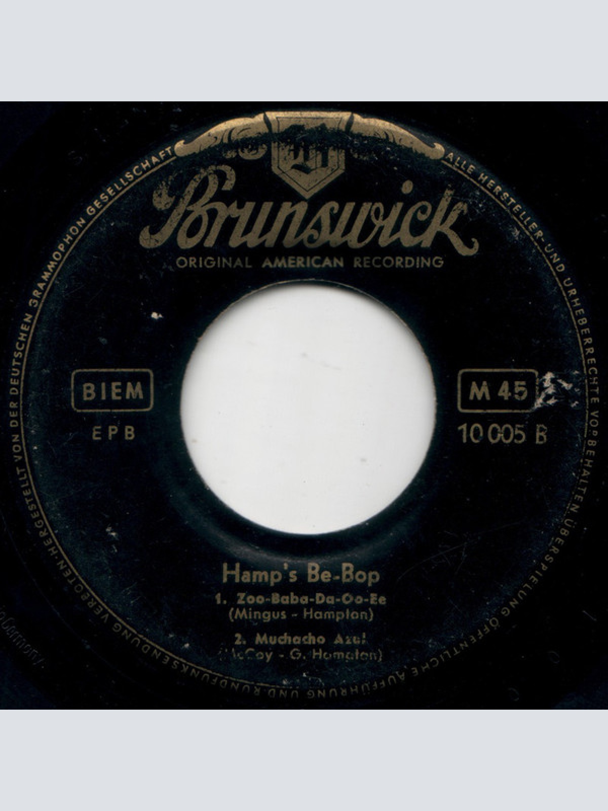 Vinyl / Lionel Hampton Und Sein Orchester* - Hamp's Be-Bop