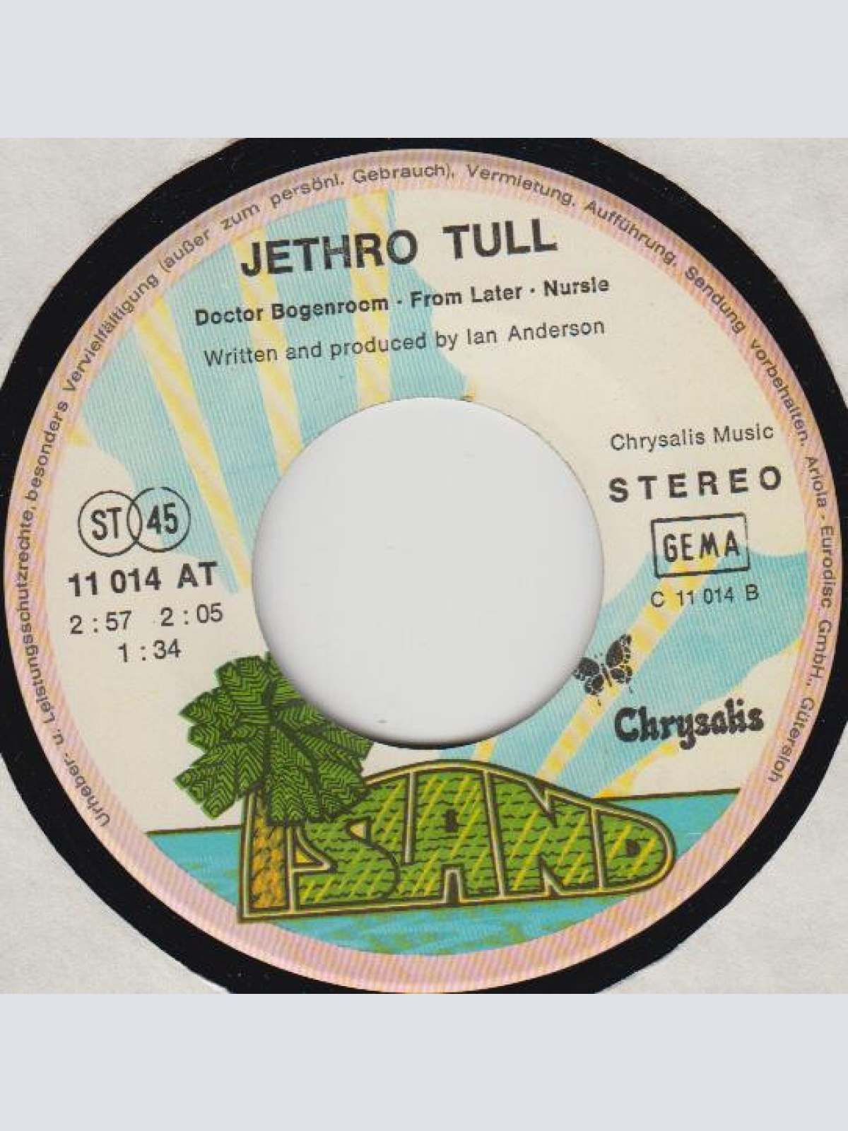 Vinyl / Jethro Tull - Life Is A Long Song