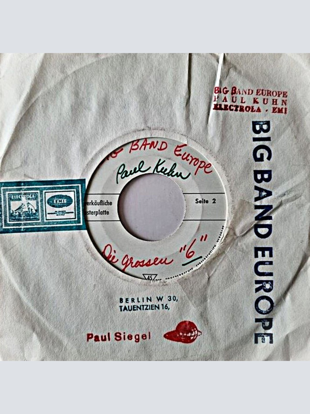 Vinyl / Big Band Europe, Paul Kuhn - Spanish Eyes / Liebesleid / The Way It Used To Be