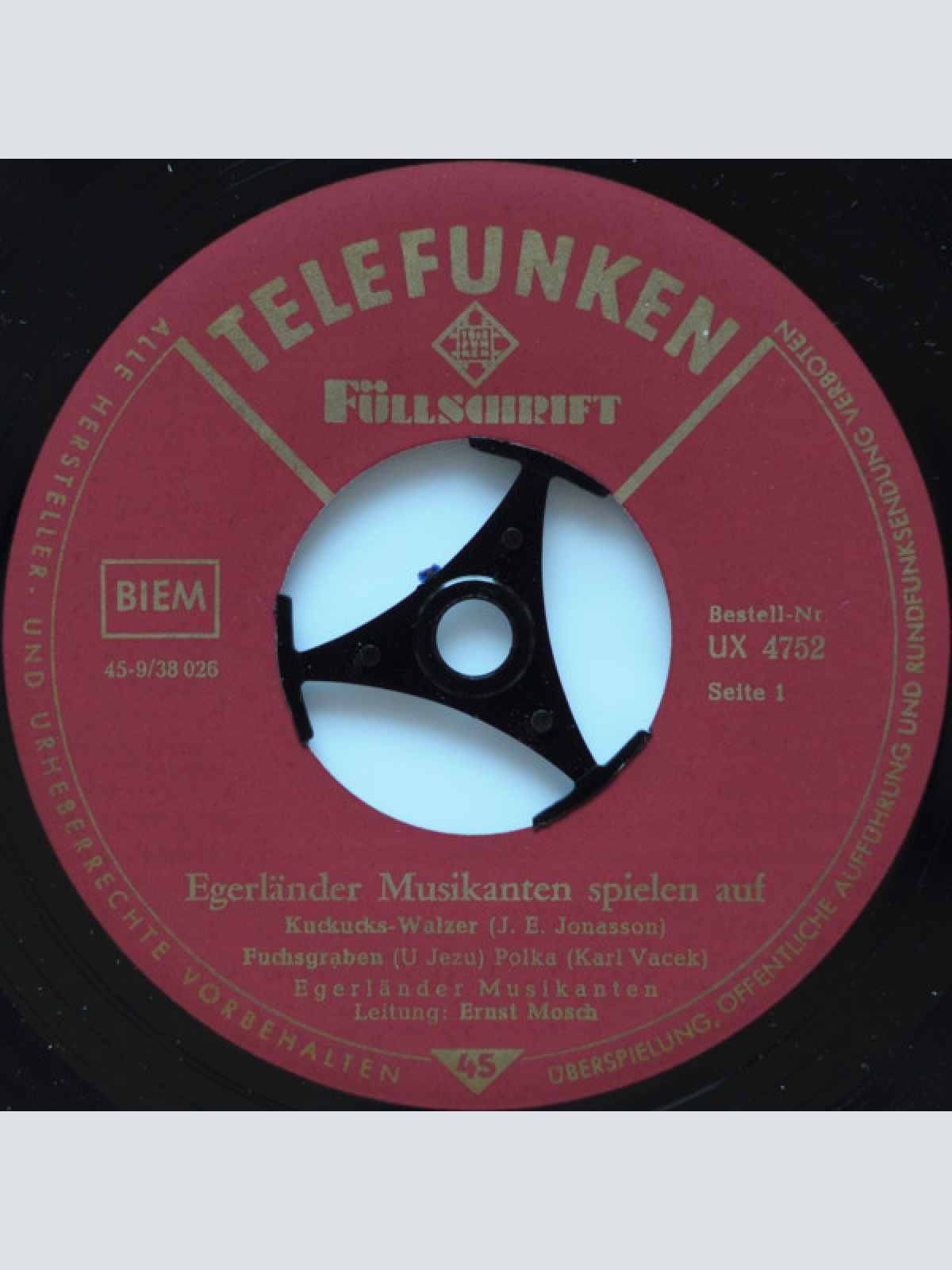 Vinyl / Original Egerländer Musikanten* - Egerländer Musikanten Spielen Auf! (Folge 1)