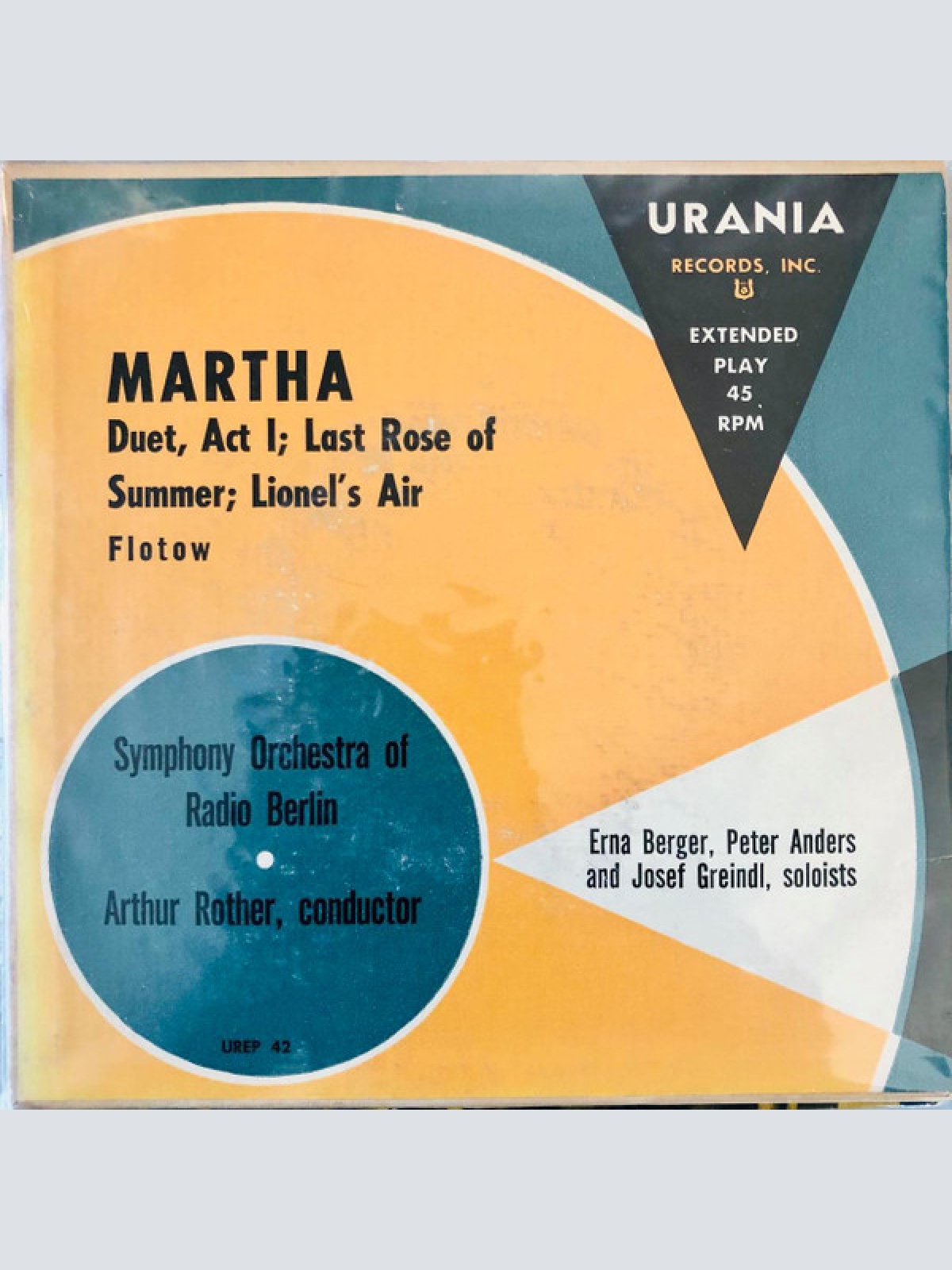 Vinyl / Symphony Orchestra Of Radio Berlin* / Arthur Rother*, Erna Berger / Peter Anders (2) / Josef Greindl, Flotow* - Martha