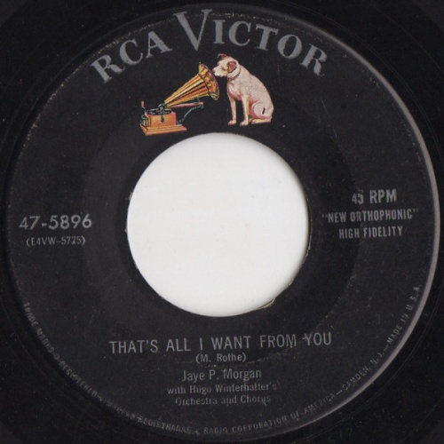 Vinyl / Jaye P. Morgan - That's All I Want From You / Dawn