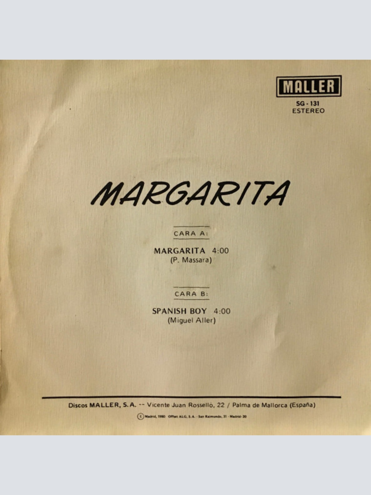 Vinyl / Margarita (5) - Margarita