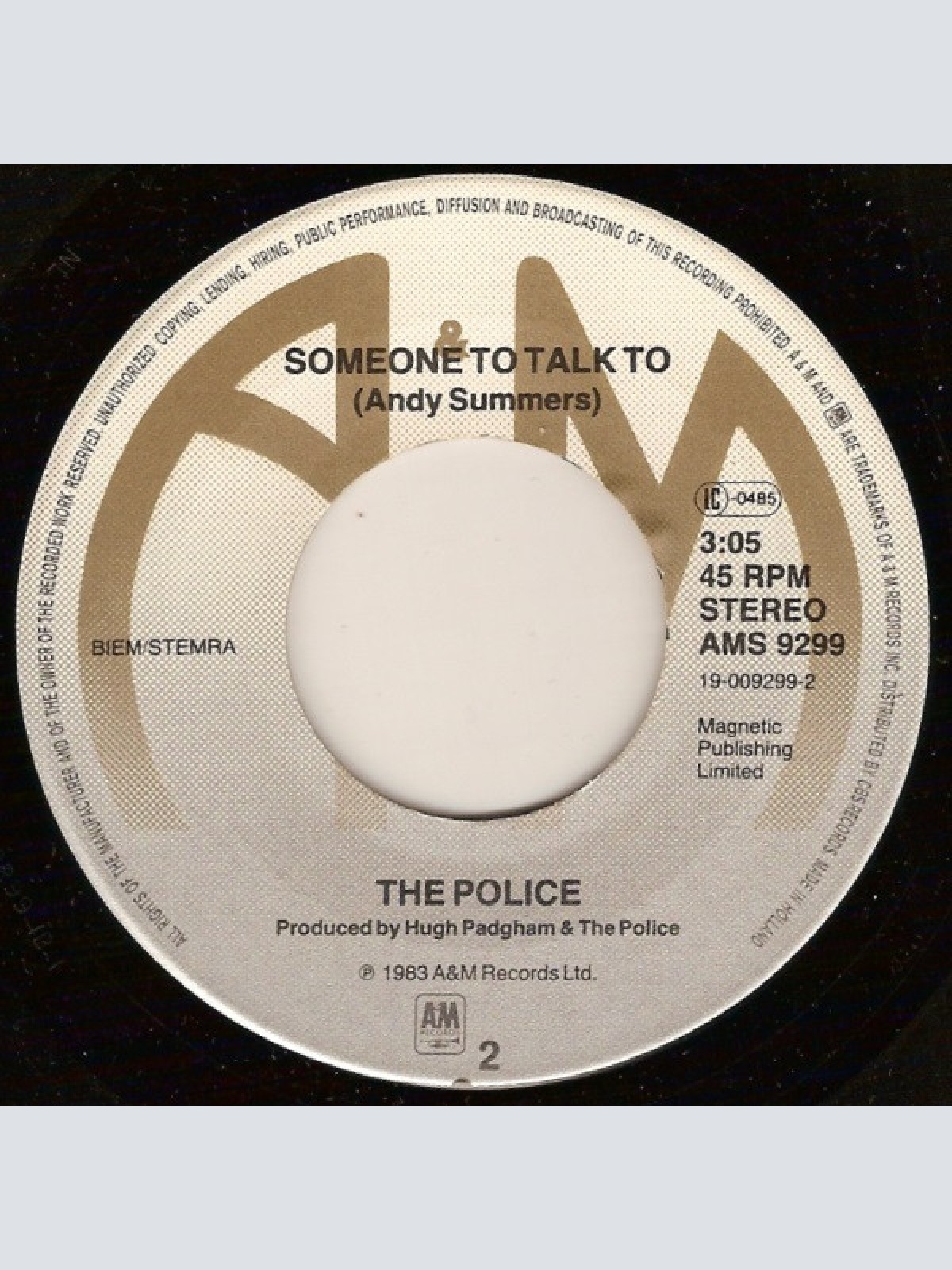 Vinyl / The Police - Wrapped Around Your Finger