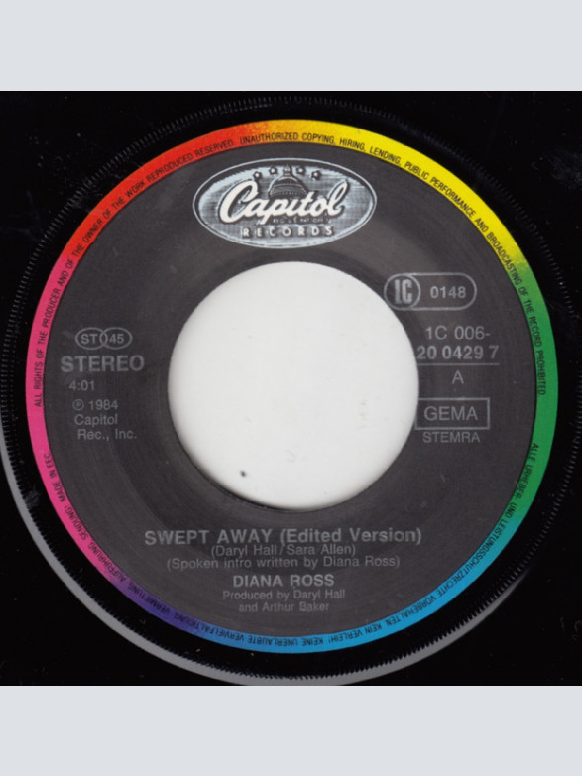 Vinyl / Diana Ross - Swept Away (Edited Version) / We Are The Children Of The World