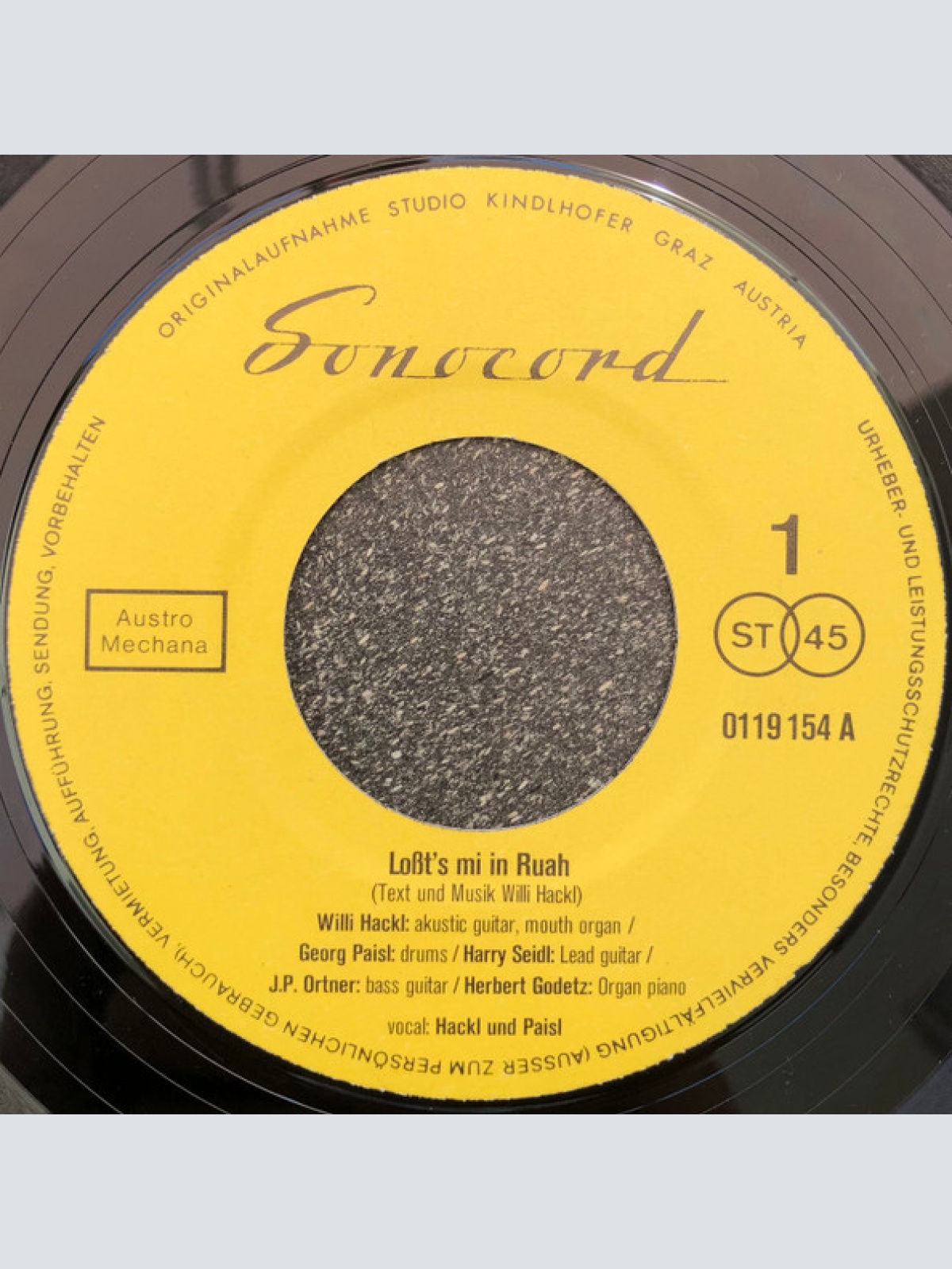 Vinyl / Willi And The Jets - Loßt's Mi In Ruah / I Want To Become A Star