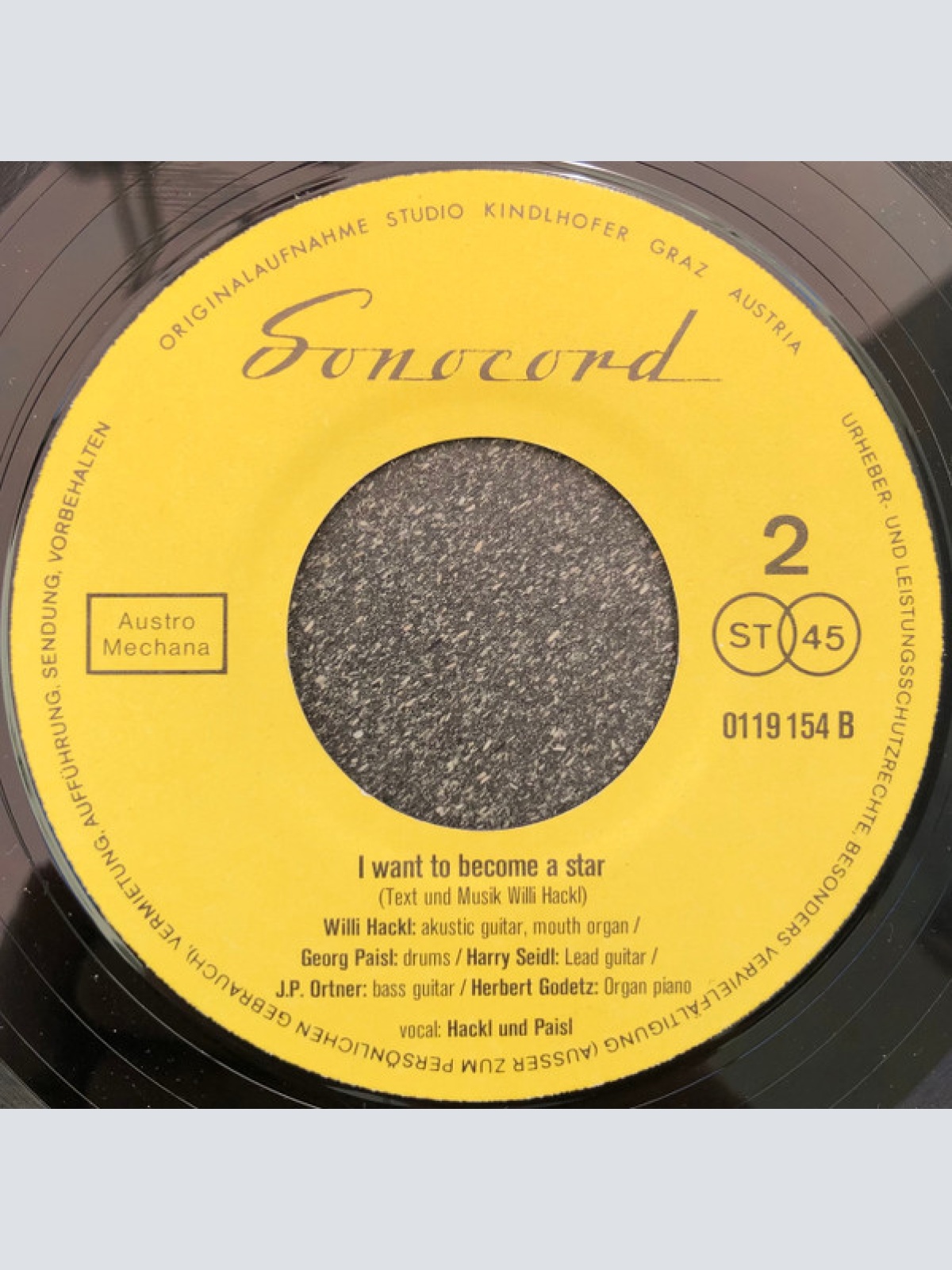 Vinyl / Willi And The Jets - Loßt's Mi In Ruah / I Want To Become A Star