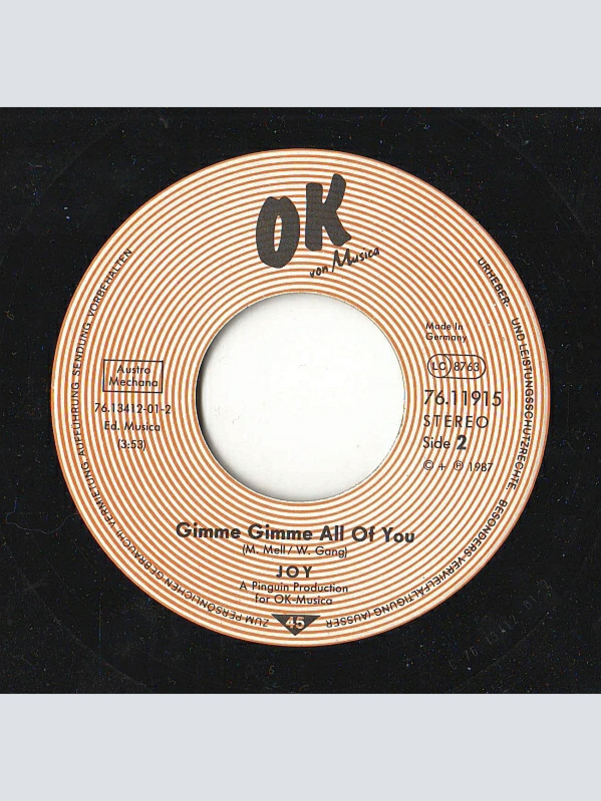 Vinyl / Joy (9) - Destination Heartbeat