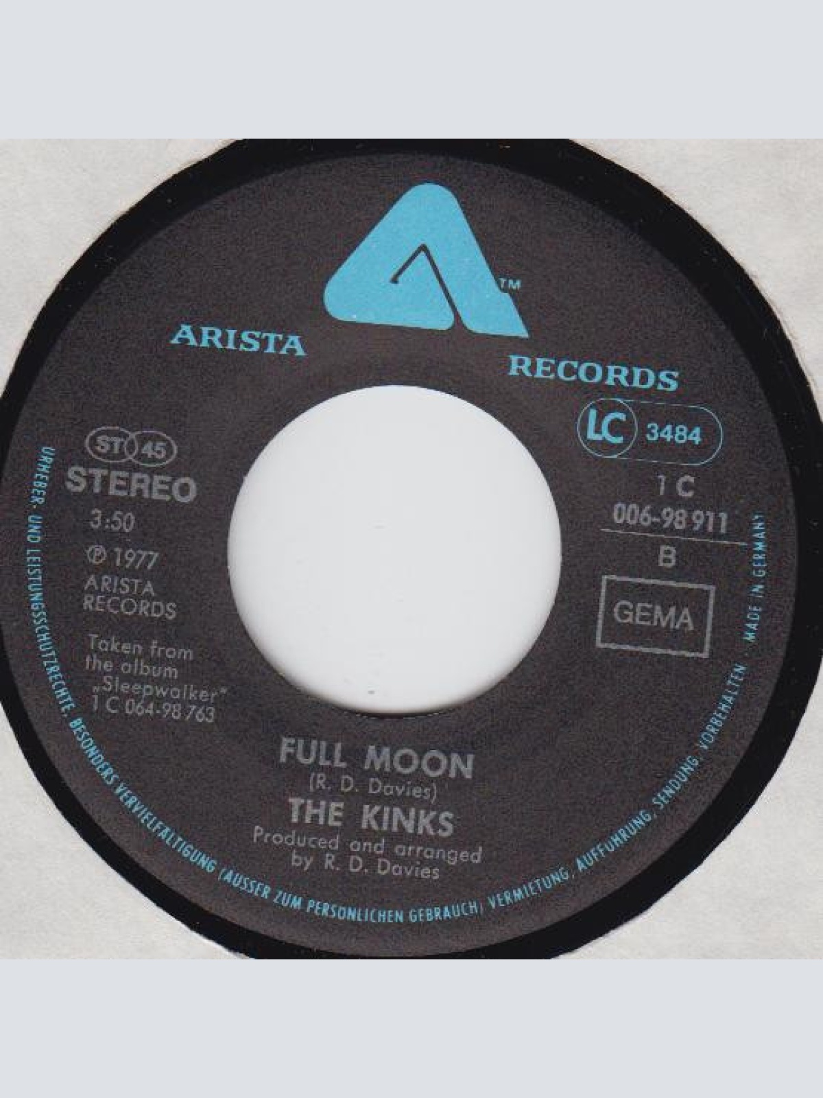 Vinyl / The Kinks - Sleepwalker