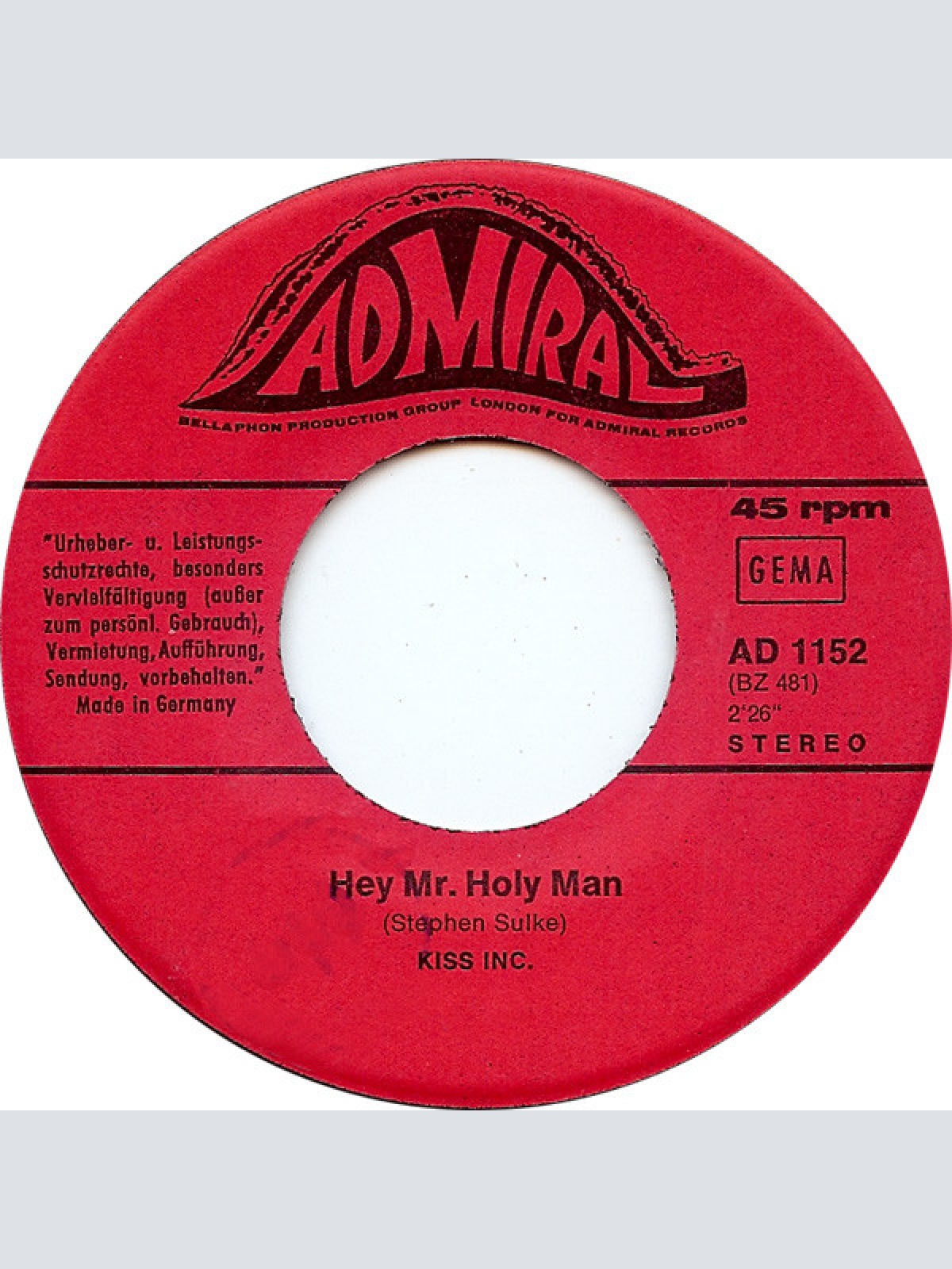 Vinyl / Kiss Inc. - Hey Mr. Holy Man