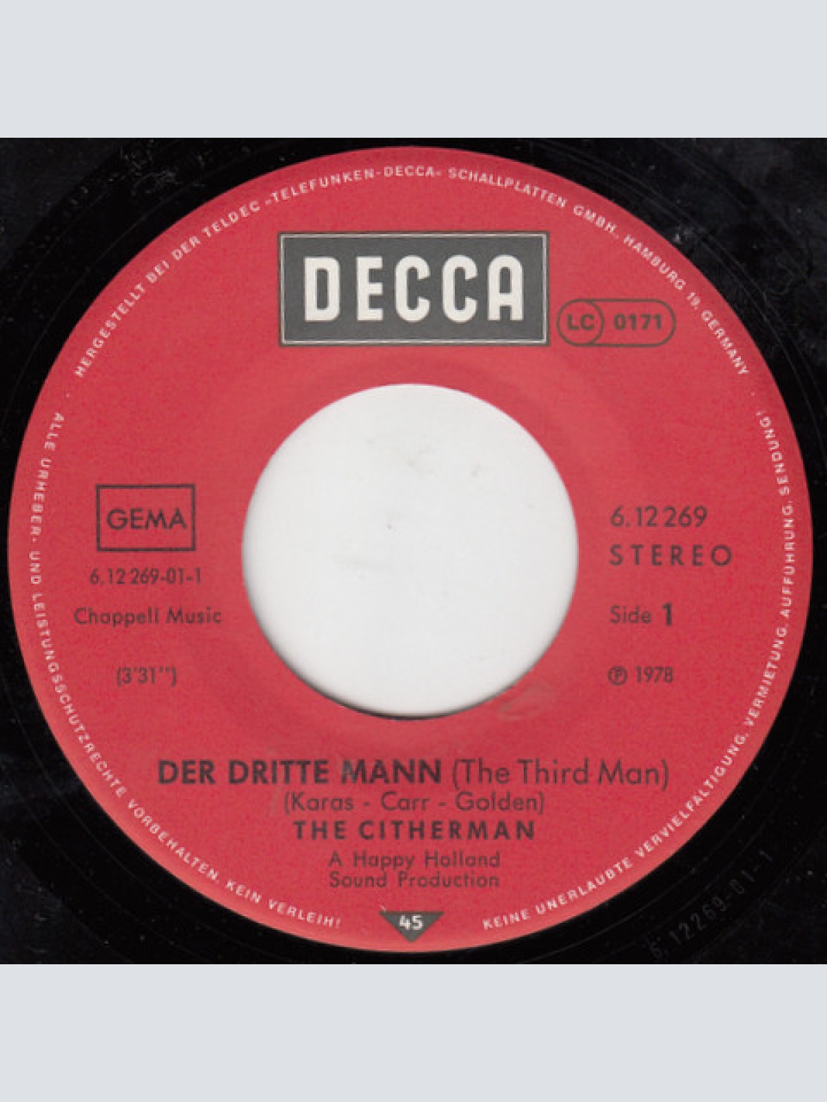 Vinyl / The Citherman - Harry Lime Theme