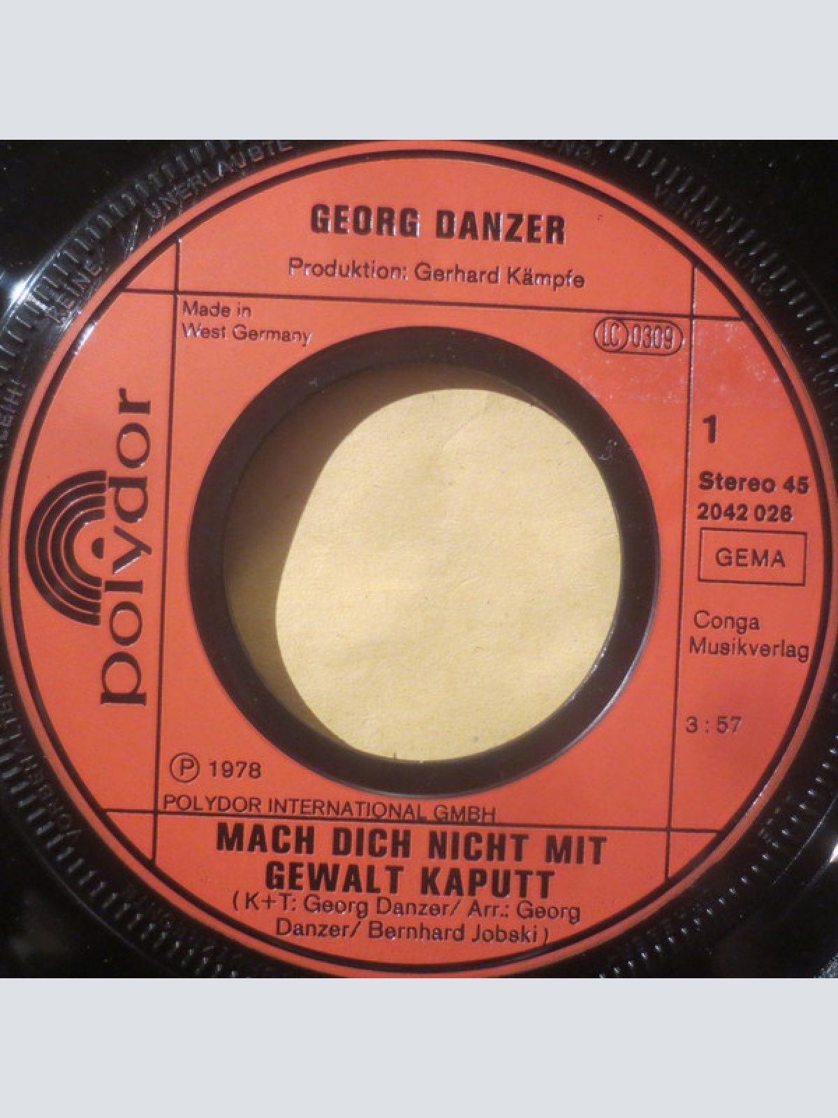 Vinyl / Georg Danzer - Mach Dich Nicht Mit Gewalt Kaputt