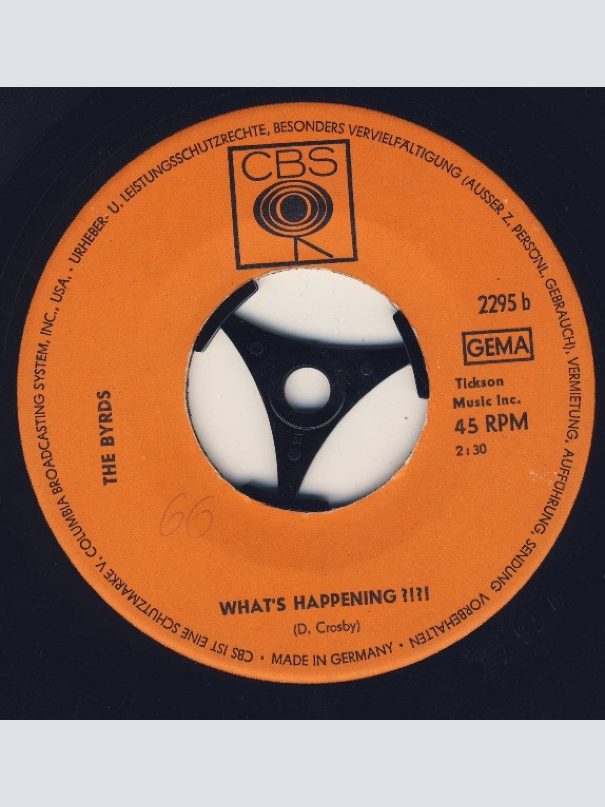 Vinyl / The Byrds - Mr. Spaceman / What's Happening?!