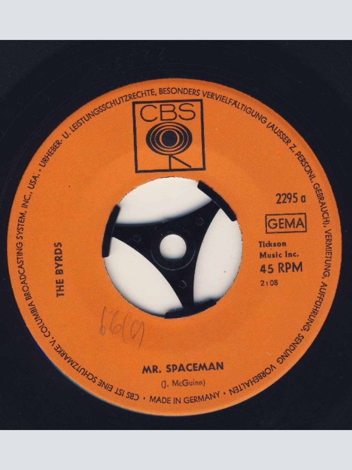 Vinyl / The Byrds - Mr. Spaceman / What's Happening?!