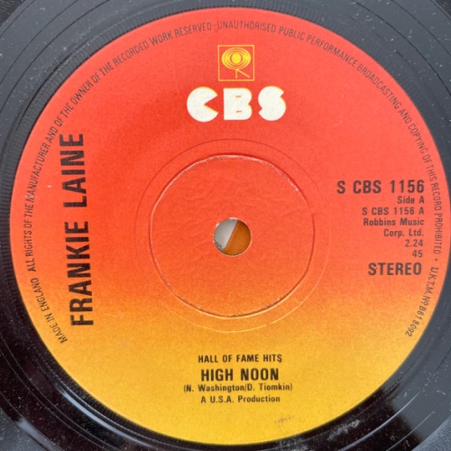 Vinyl / Frankie Laine - High Noon / Cool Water