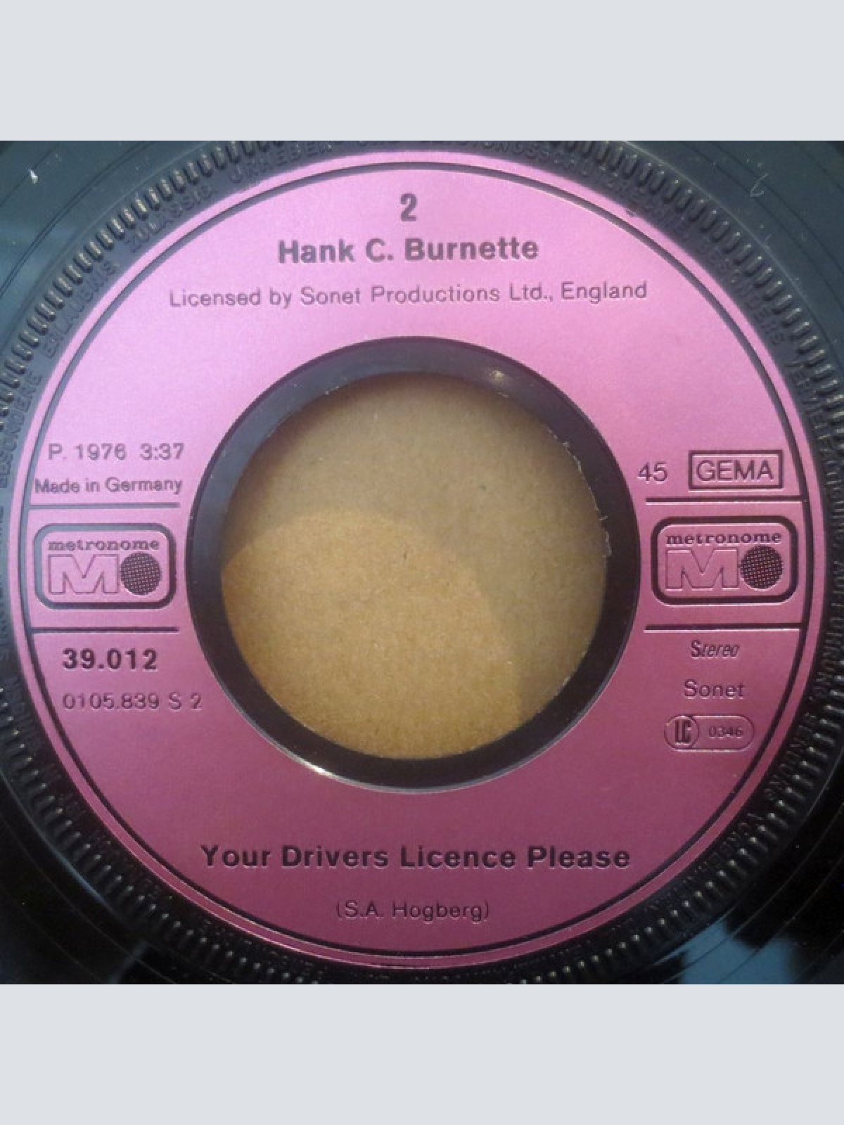 Vinyl / Hank C. Burnette - Spinning Rock Boogie