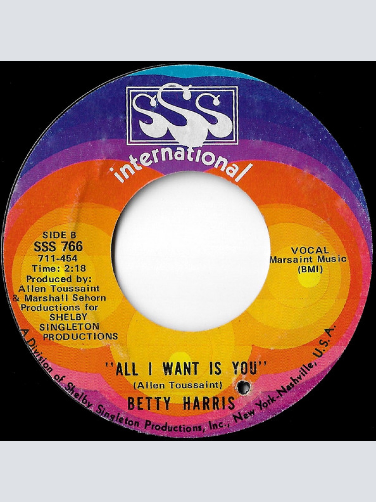 Vinyl / Betty Harris - There's A Break In The Road