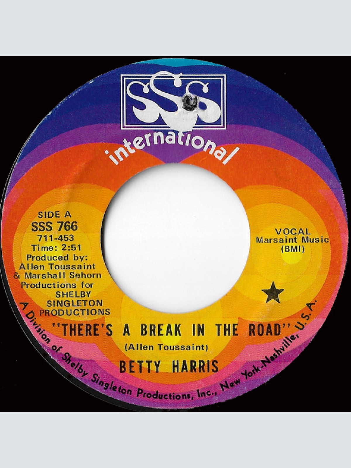 Vinyl / Betty Harris - There's A Break In The Road