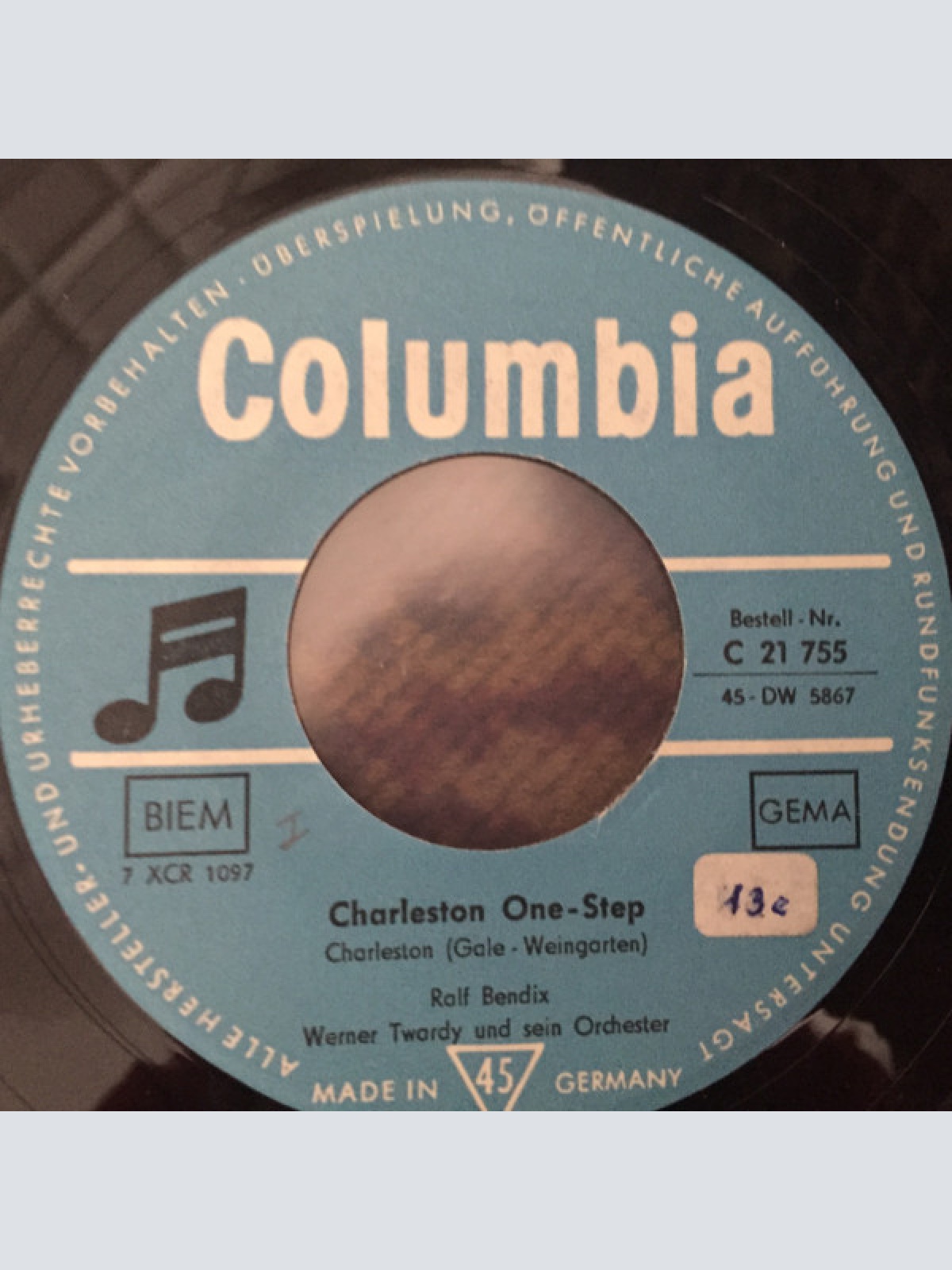 Vinyl / Ralf Bendix - Charleston One-Step / Ich Will Dich Immer Wieder Küssen