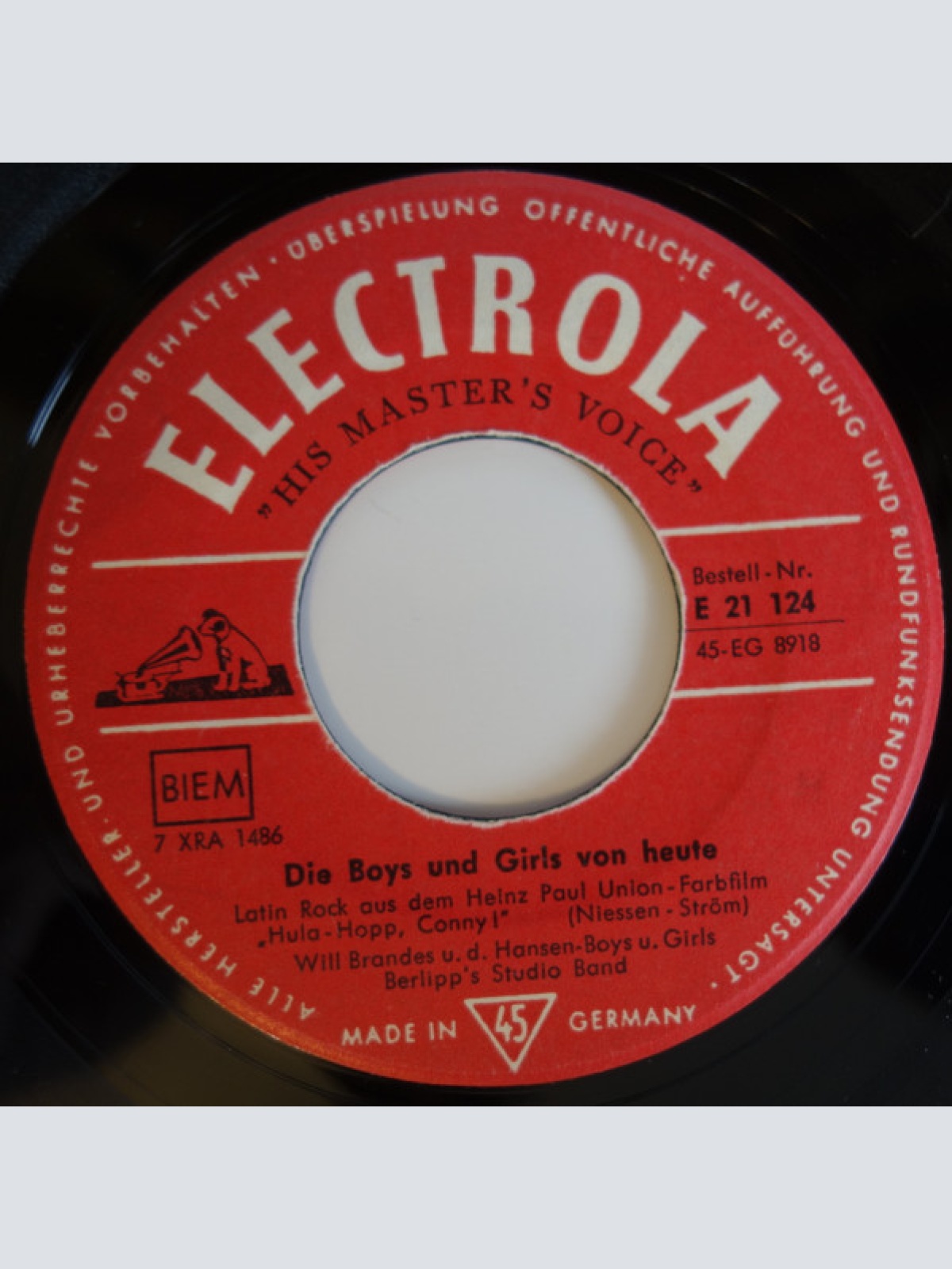 Vinyl / Will Brandes U. D. Hansen Boys & Girls*, Berlipp's Studio Band - Kiss Me, Honey Honey, Kiss Me