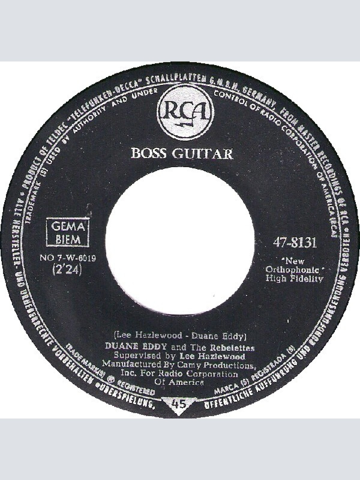 Vinyl / Duane Eddy - Boss Guitar / The Desert Rat