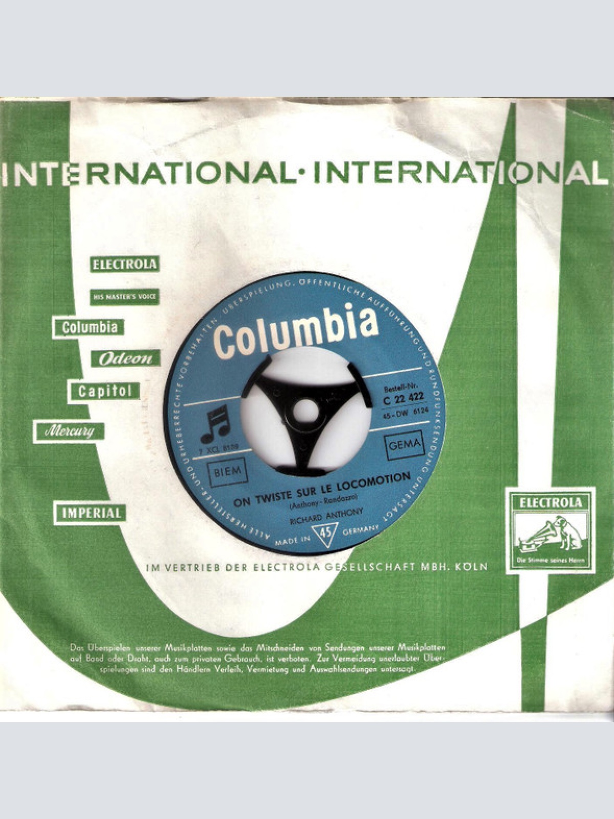 Vinyl / Richard Anthony (2) - On Twiste Sur Le Locomotion