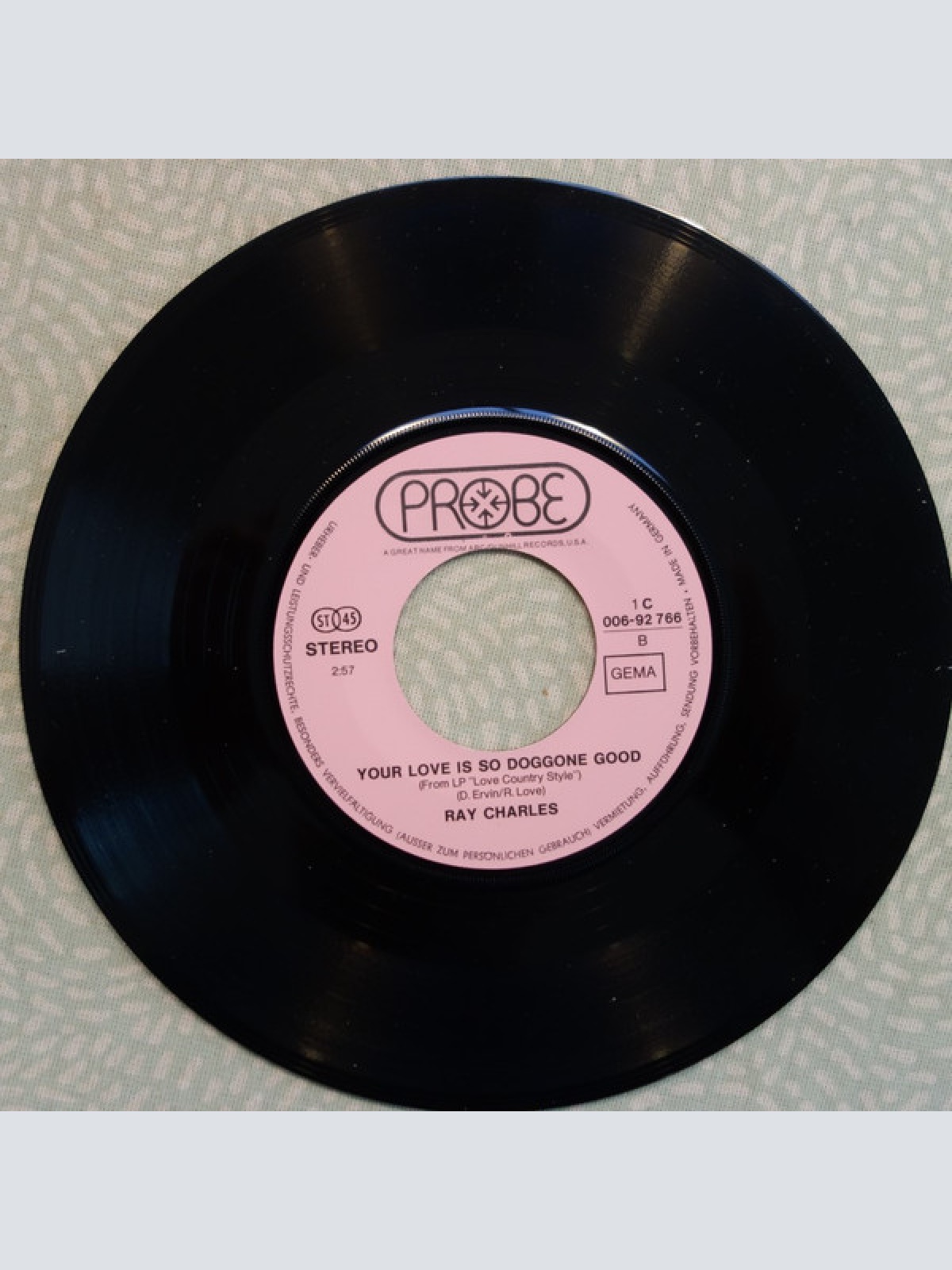 Vinyl / Ray Charles - Feel So Bad / Your Love Is So Doggone Good