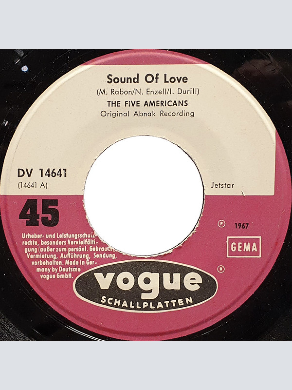 Vinyl / The Five Americans - Sound Of Love