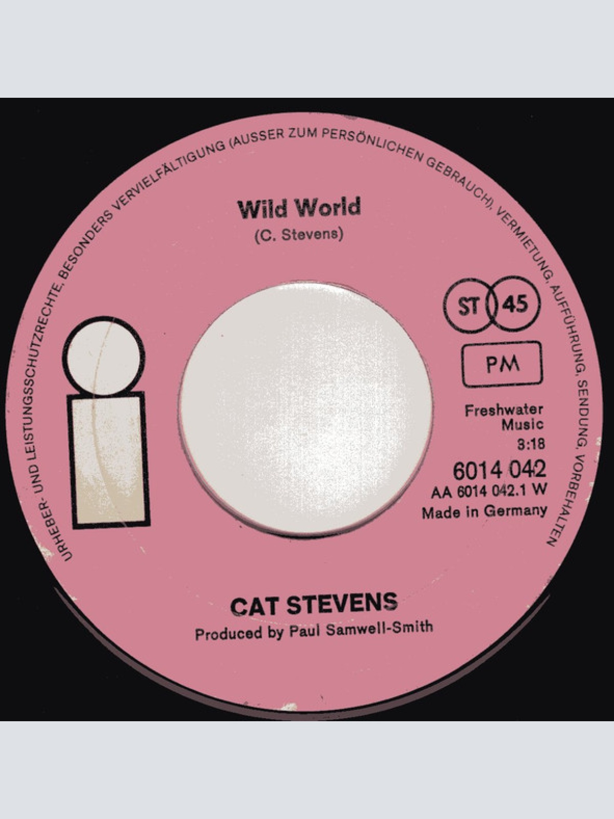 Vinyl / Cat Stevens - Wild World / Sad Lisa