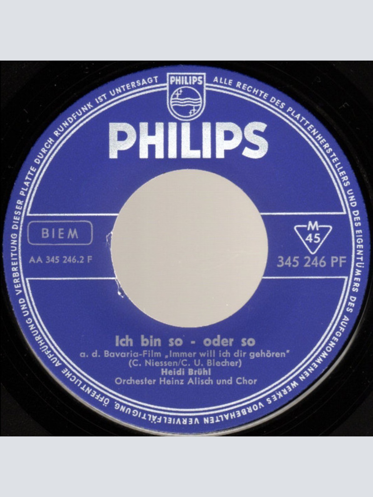 Vinyl / Heidi Brühl - Immer Will Ich Dir Gehören / Ich Bin So - Oder So