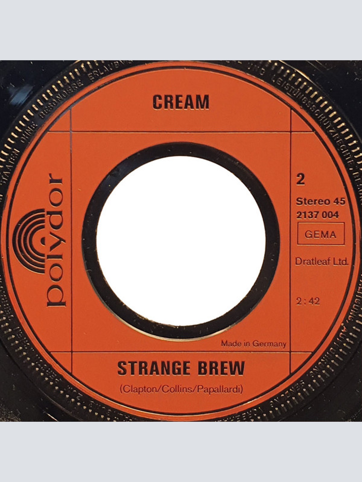 Vinyl / Cream (2) - Die Grossen Vier