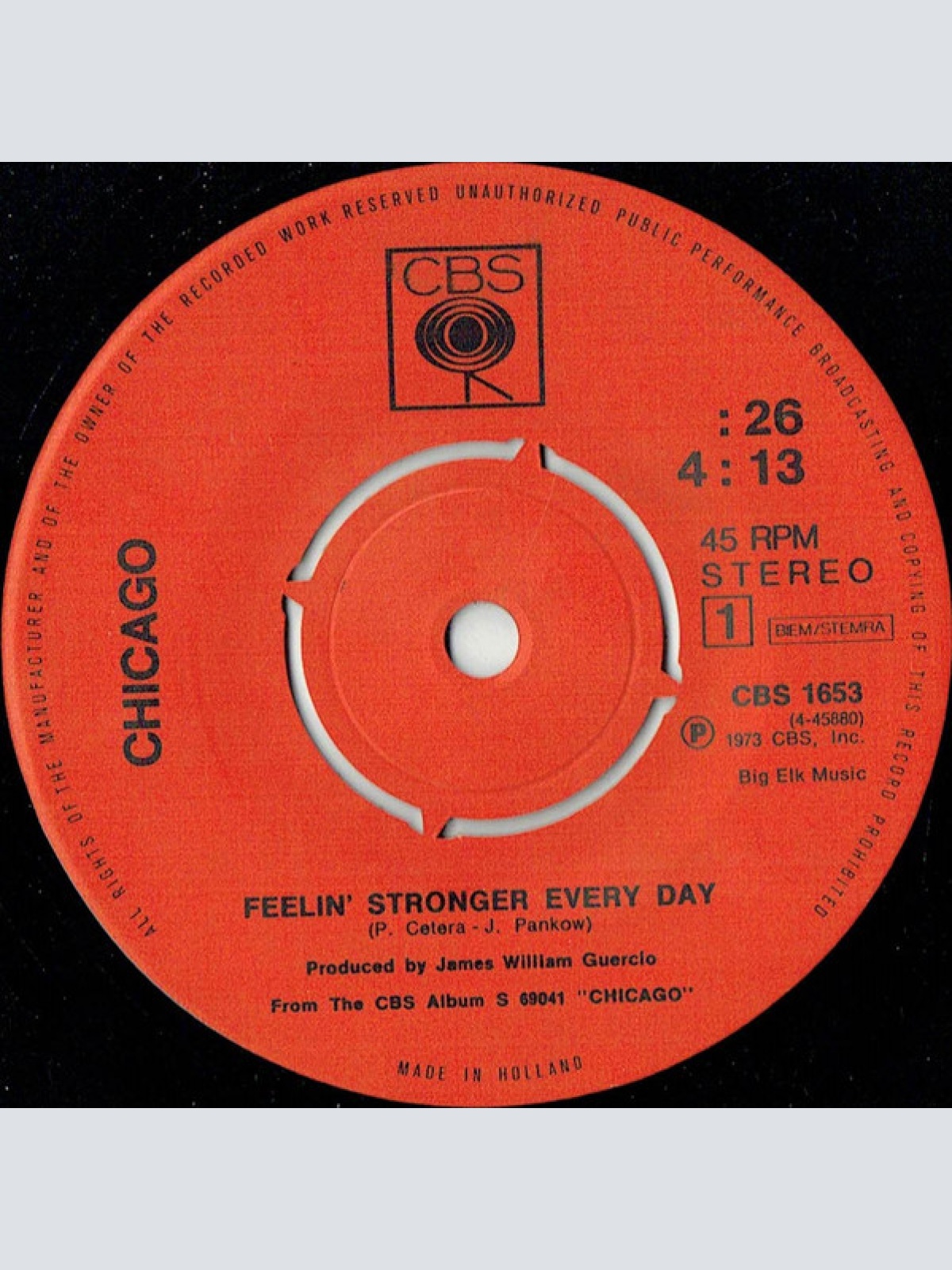 Vinyl / Chicago (2) - Feelin' Stronger Every Day