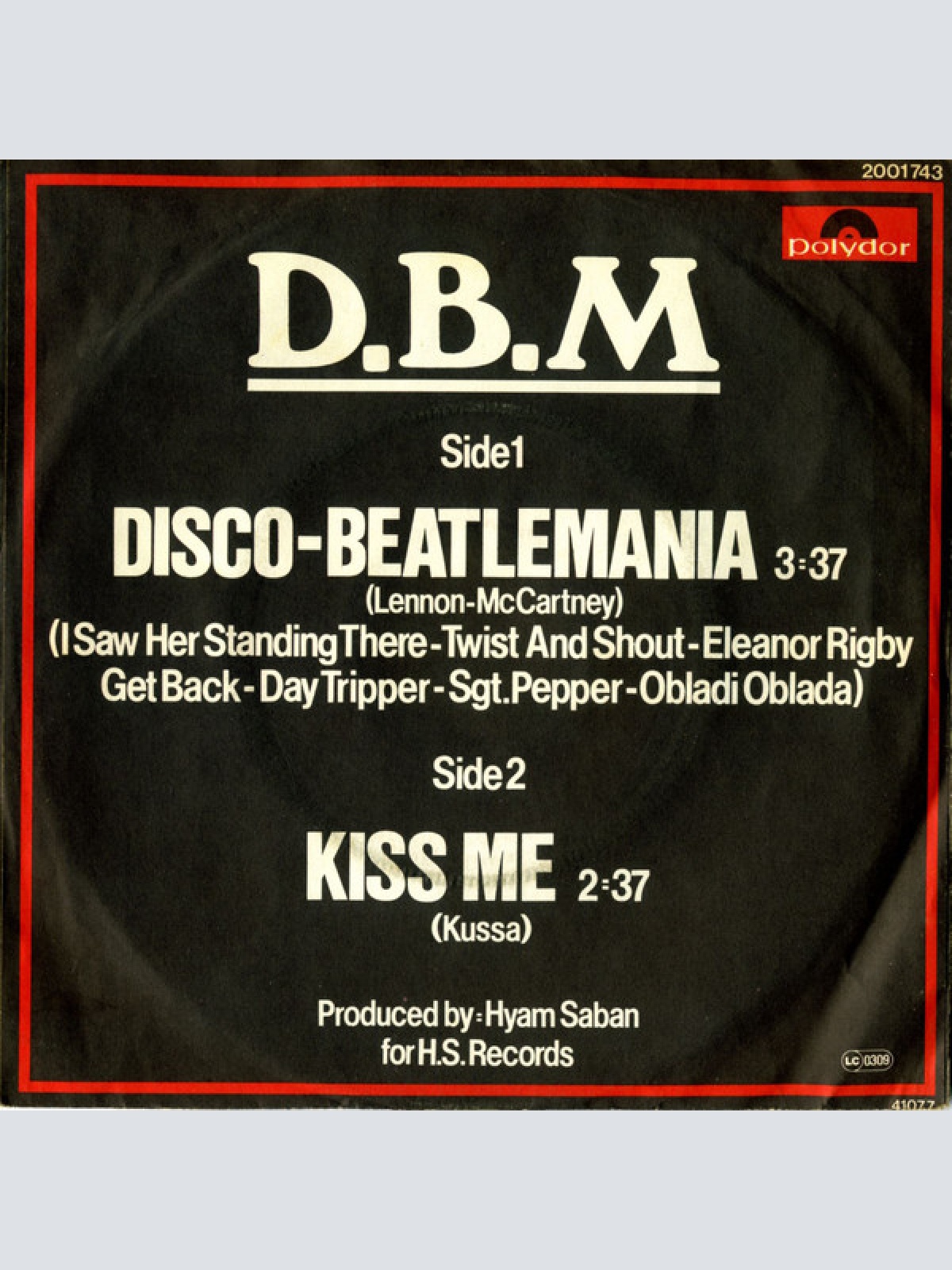 Vinyl / D.B.M. - Discobeatlemania