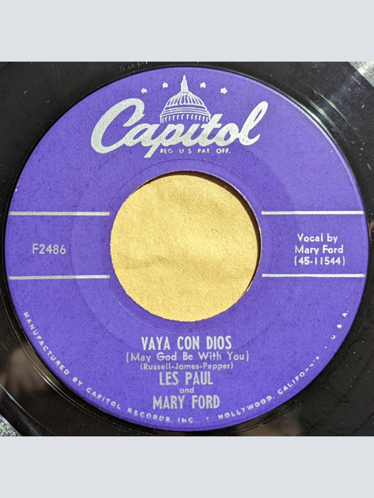 Vinyl / Les Paul And Mary Ford* - Vaya Con Dios / Johnny (Is The Boy For Me)