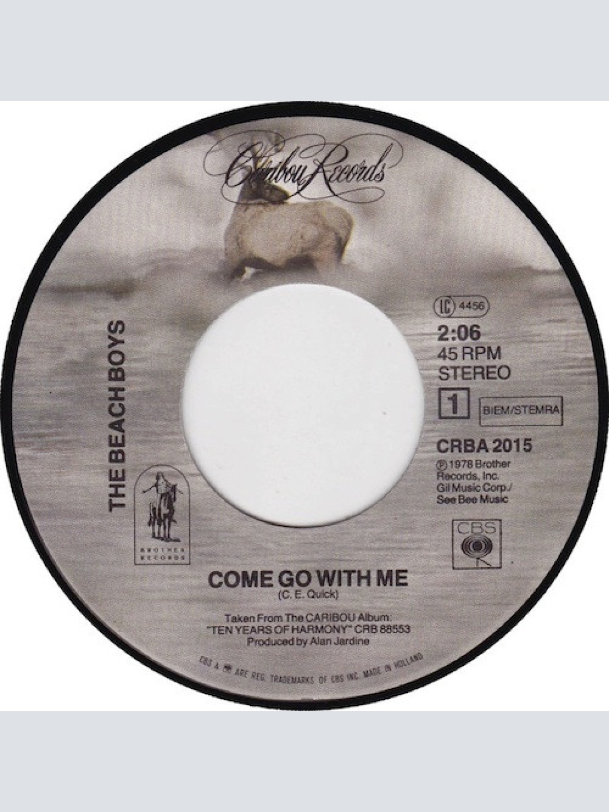 Vinyl / The Beach Boys - Come Go With Me