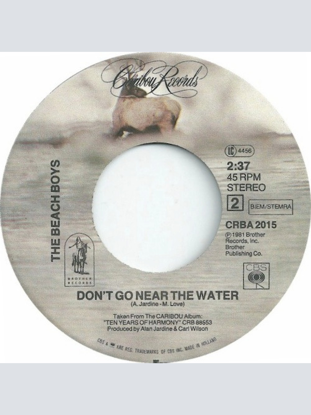 Vinyl / The Beach Boys - Come Go With Me