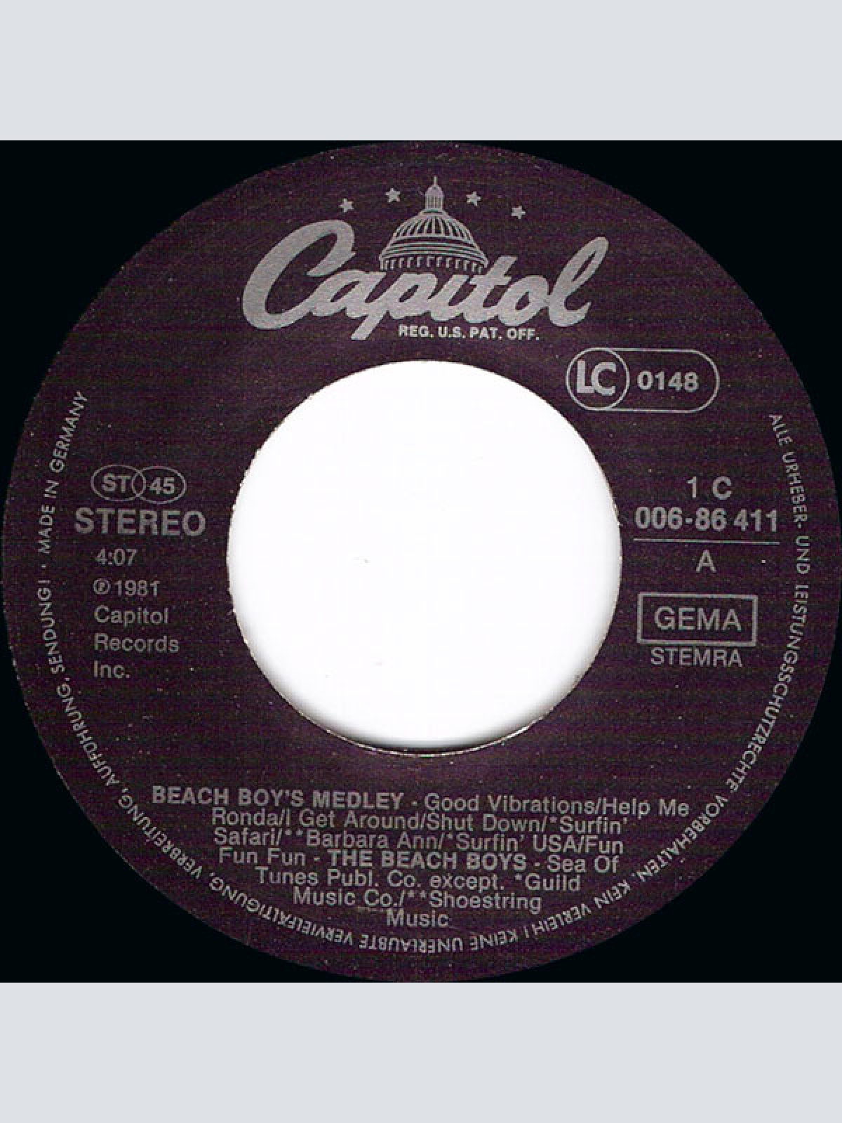 Vinyl / The Beach Boys - Beach Boy's Medley