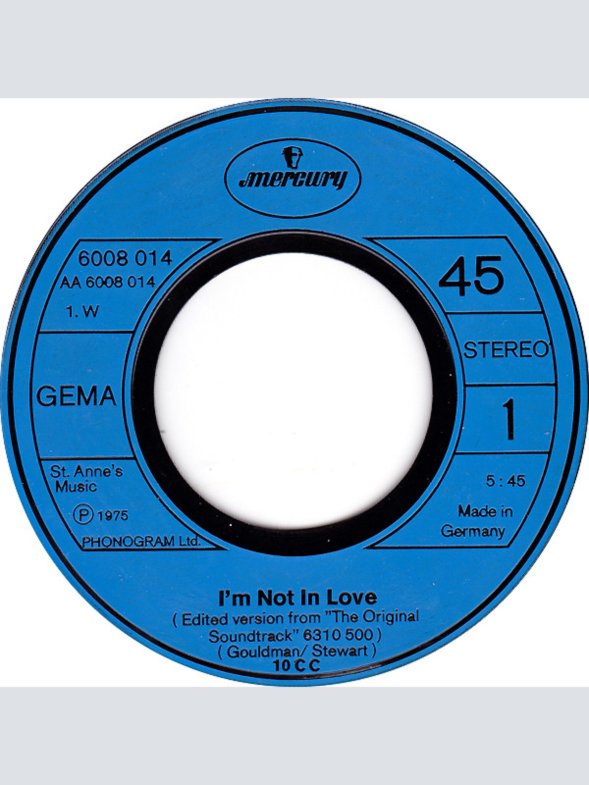 Vinyl / 10 CC* - I'm Not In Love