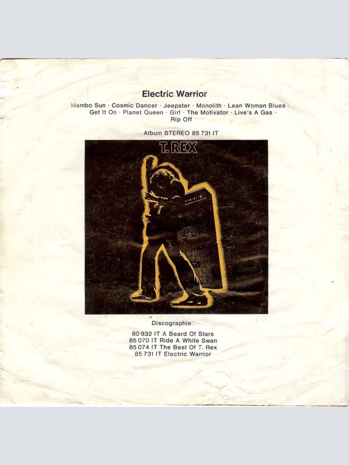 Vinyl / T. Rex - Telegram Sam / Baby Strange