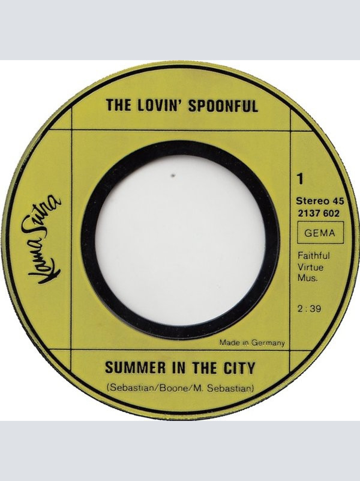 Vinyl / The Lovin' Spoonful - Die Grossen Vier Von The Lovin' Spoonful