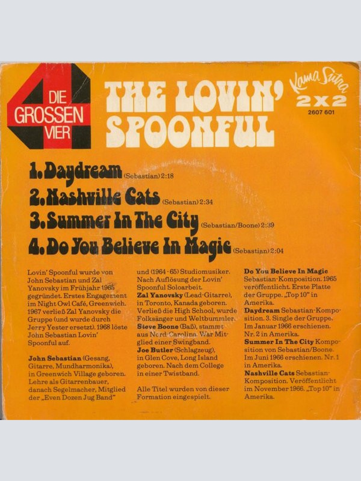 Vinyl / The Lovin' Spoonful - Die Grossen Vier Von The Lovin' Spoonful