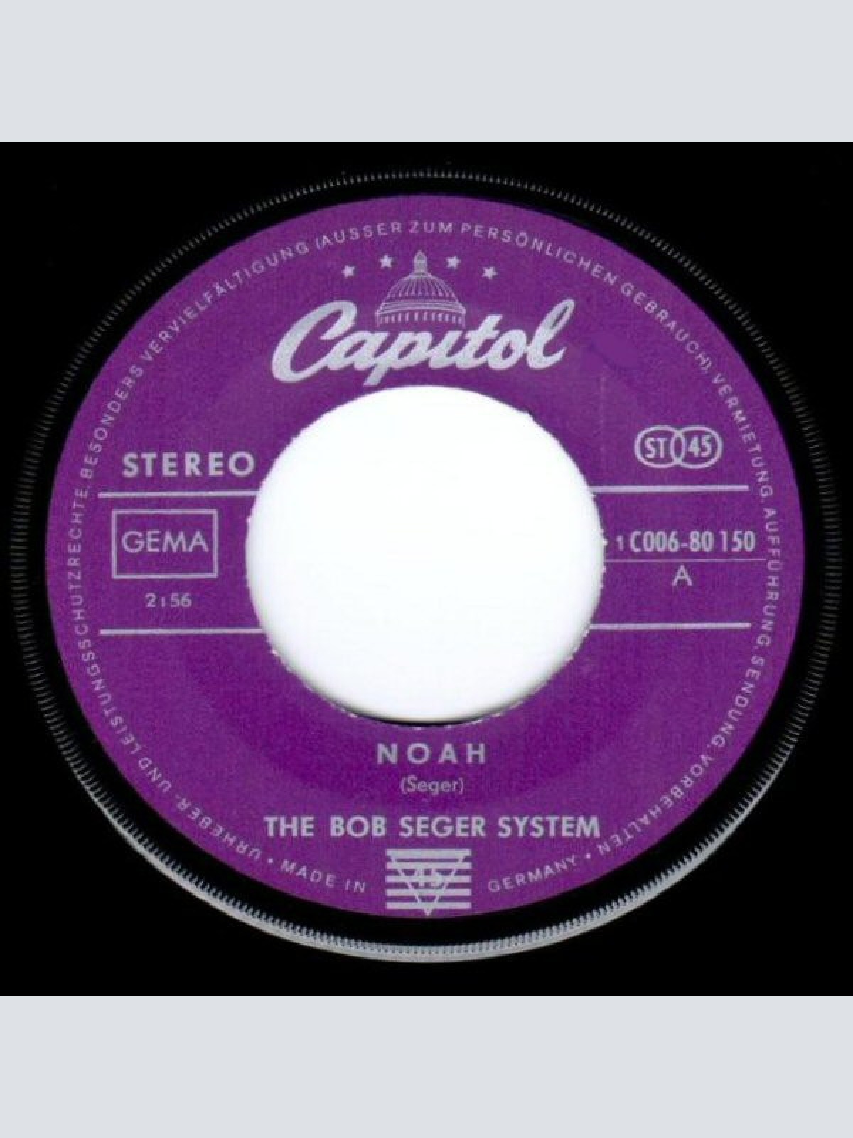 Vinyl / The Bob Seeger System* - Noah