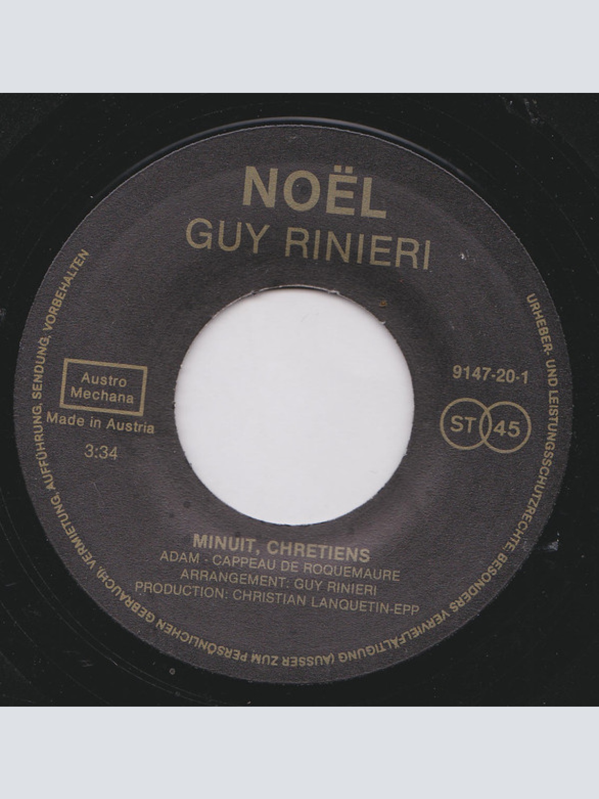 Vinyl / Guy Rinieri - Noël