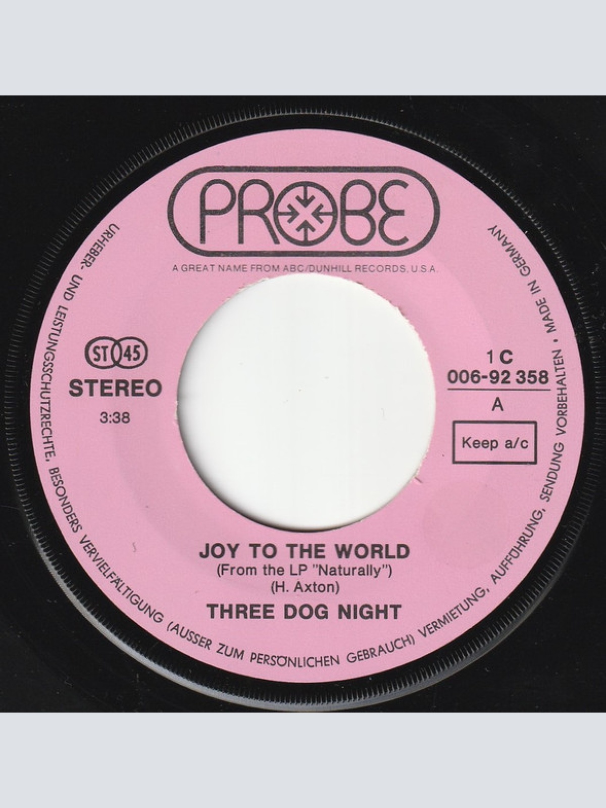 Vinyl / Three Dog Night - Joy To The World