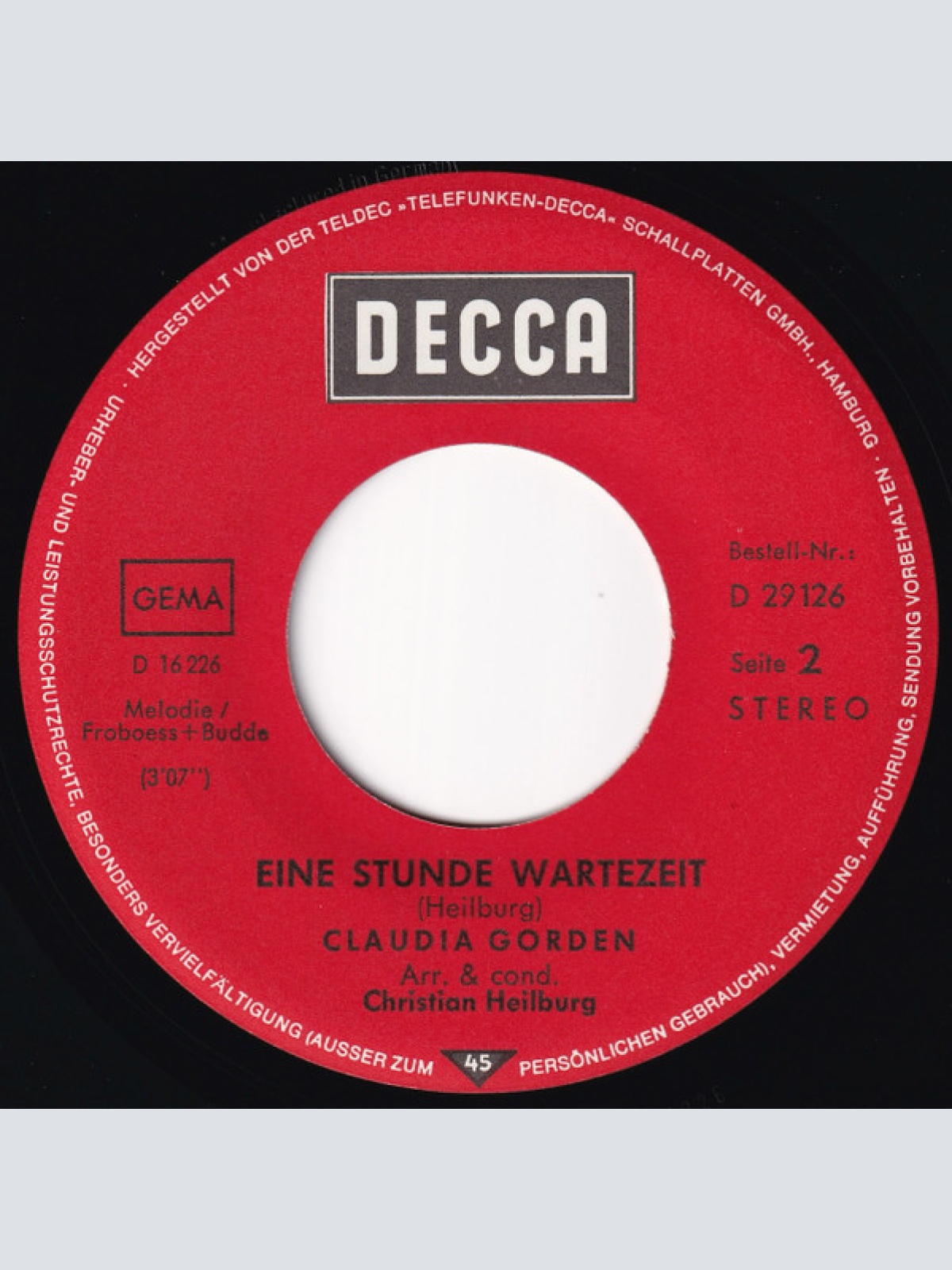 Vinyl / Claudia Gorden* - Tweedle Dee Tweedle Dum