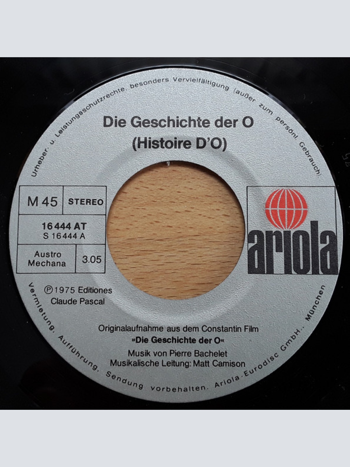 Vinyl / Pierre Bachelet - Geschichte Der O