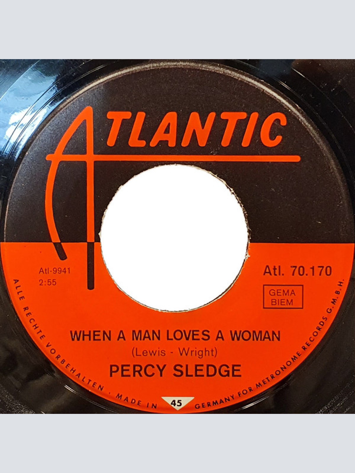 Vinyl / Percy Sledge - When A Man Loves A Woman / Love Me Like You Mean It