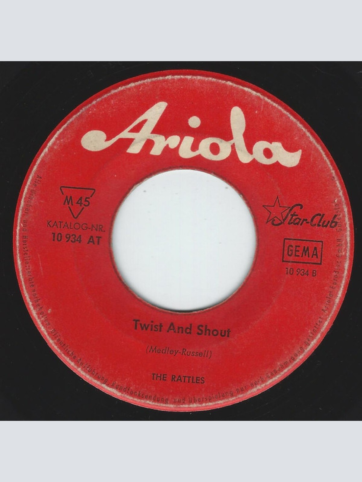 Vinyl / The Rattles - Memphis Tennessee / Twist And Shout