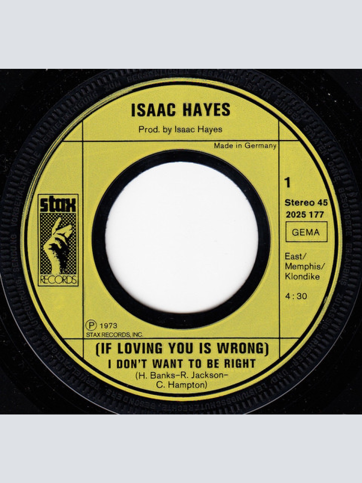 Vinyl / Isaac Hayes - (If Loving You Is Wrong) I Don't Want To Be Right
