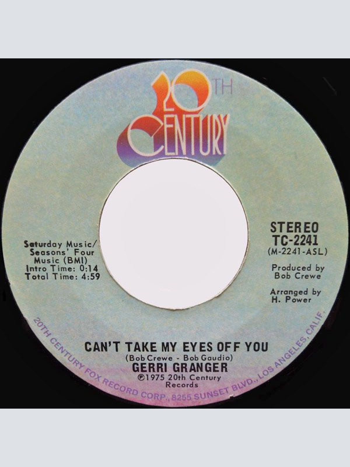 Vinyl / Gerri Granger - Can't Take My Eyes Off You